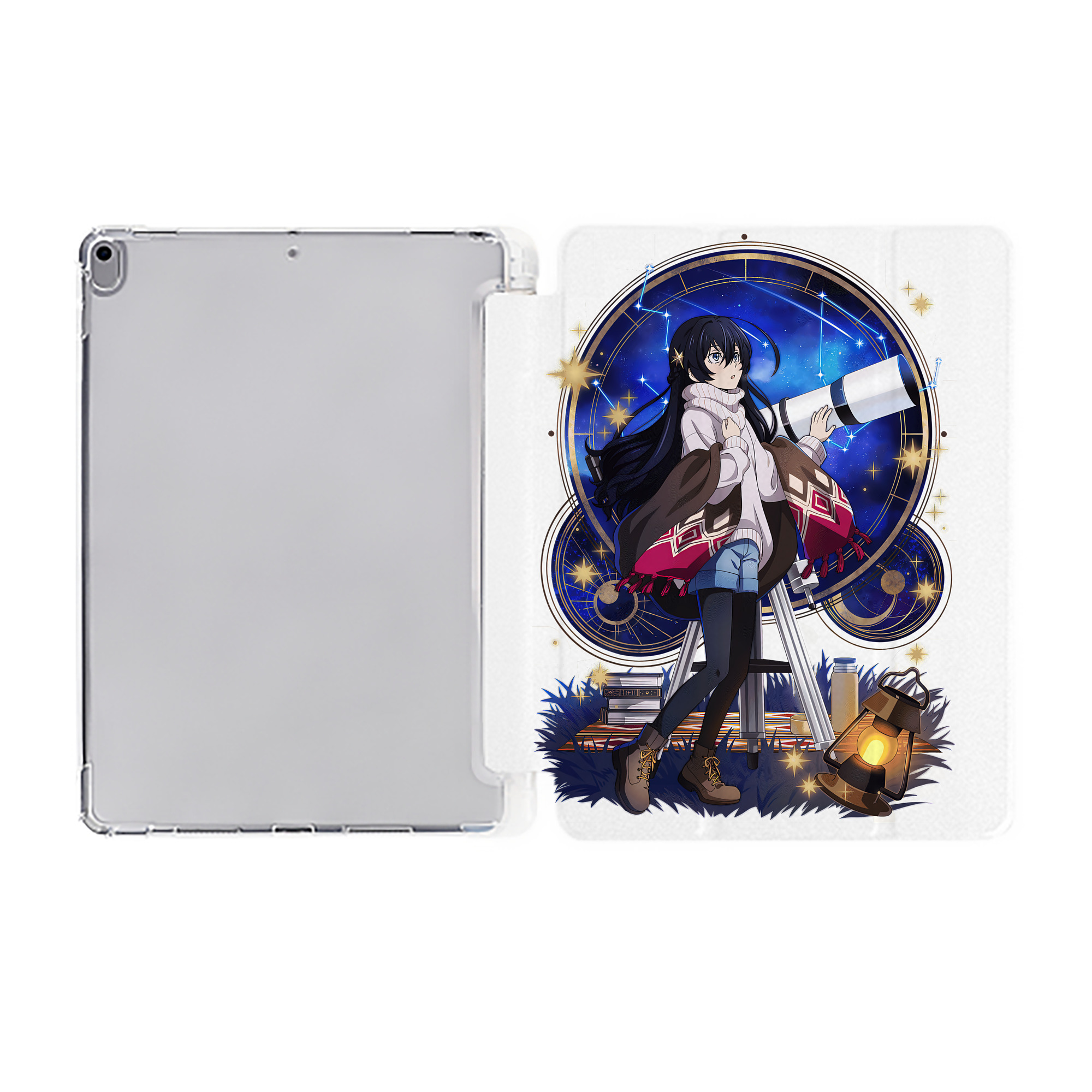 （画像用） 文豪ストレイドッグス Bungo Stray Dogs IPad ケース ペン収納付き 三つ折りスタンド PUレザー×シリコン 対応機種9.5/10.5/10.9インチ
